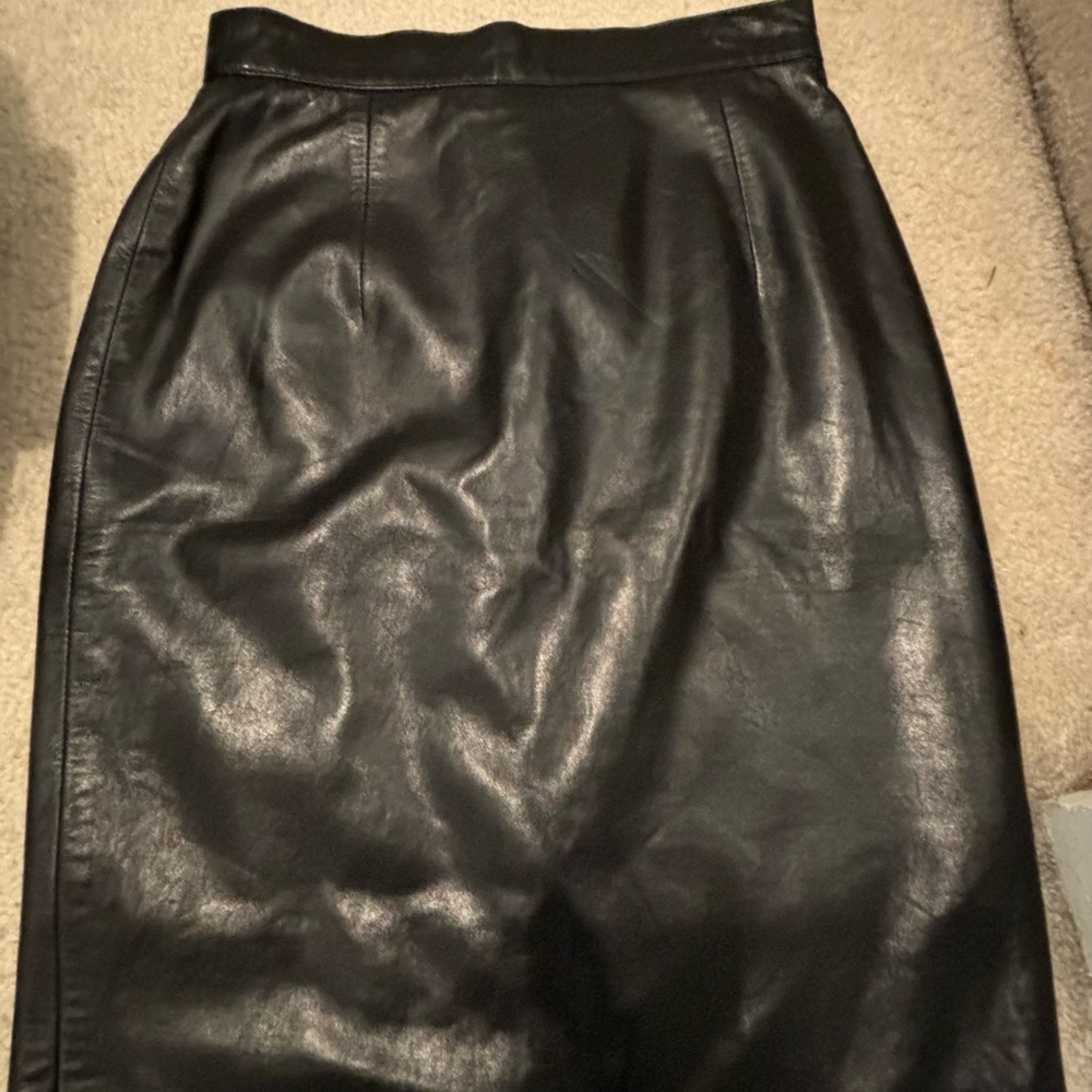 Ann Taylor Leather Skirt